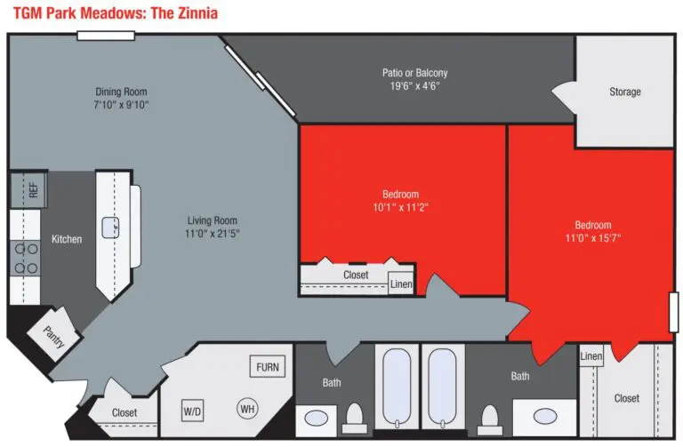 Apartments For Rent TGM Park Meadows - Zinnia ...