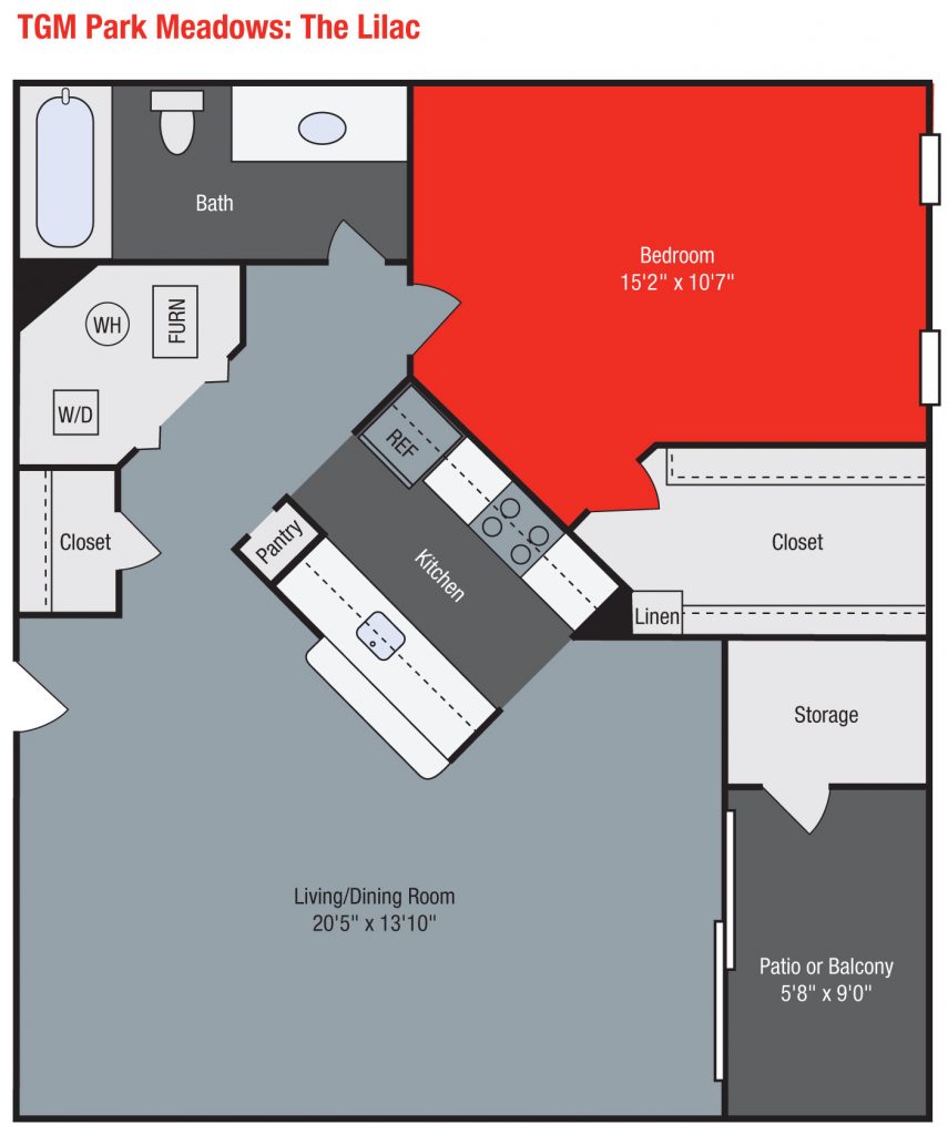 Apartments For Rent TGM Park Meadows - Lilac 