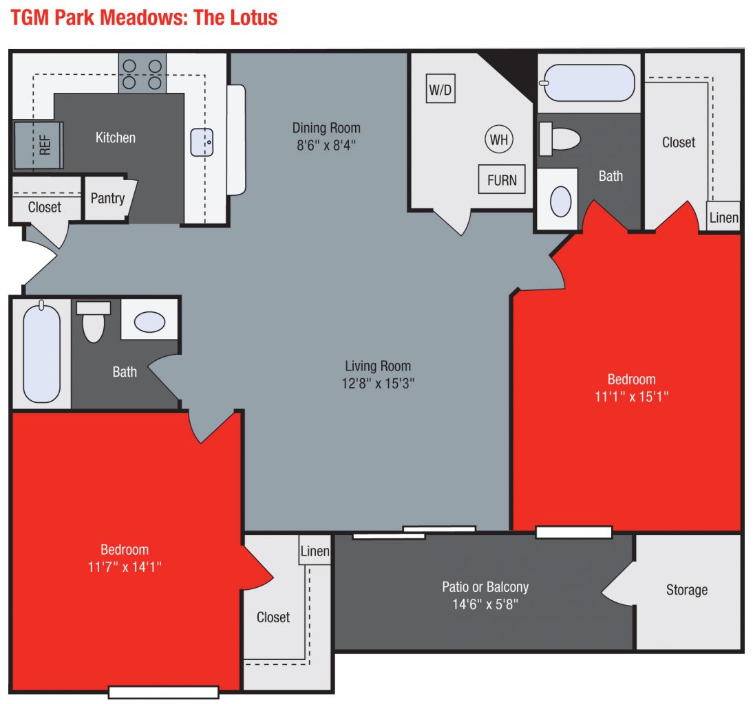 Apartments For Rent TGM Park Meadows - Lotus 
